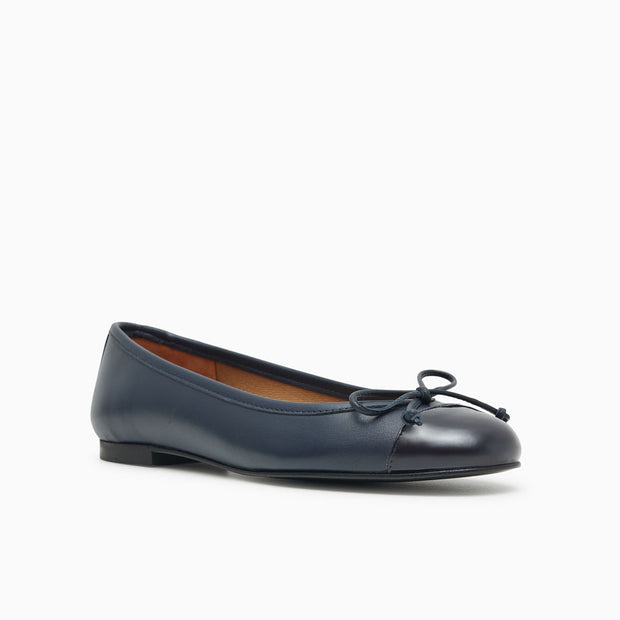 Jon Josef Balmoral Ballet Flat in Navy Combo