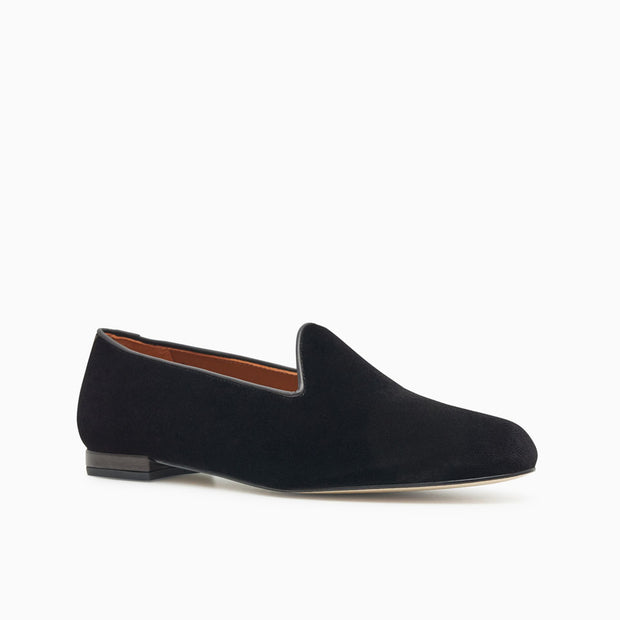 Jon Josef Gentry Loafer Flat in Black Velvet