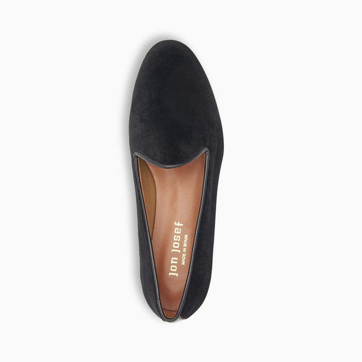 Jon Josef Gentry Loafer Flat in Black Velvet