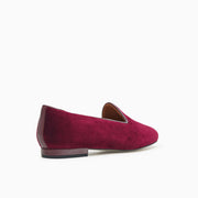 Jon Josef Gentry Loafer Flat in Burgundy Velvet