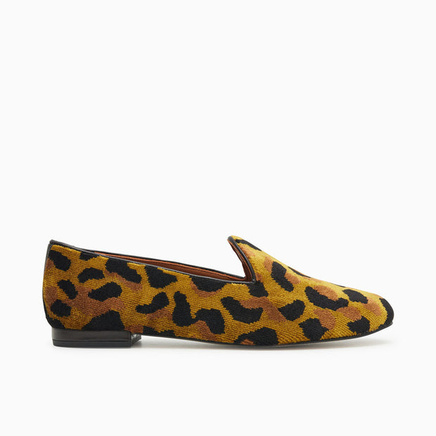 Jon Josef Gentry Loafer Flat in Leopard Tapestry