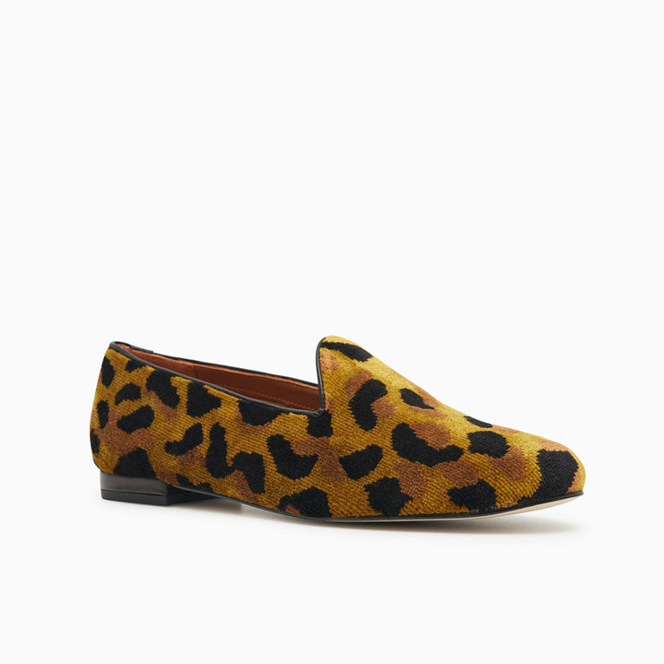 Jon Josef Gentry Loafer Flat in Leopard Tapestry