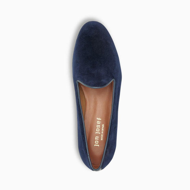 Jon Josef Gentry Loafer Flat in Navy Velvet