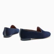 Jon Josef Gentry Loafer Flat in Navy Velvet