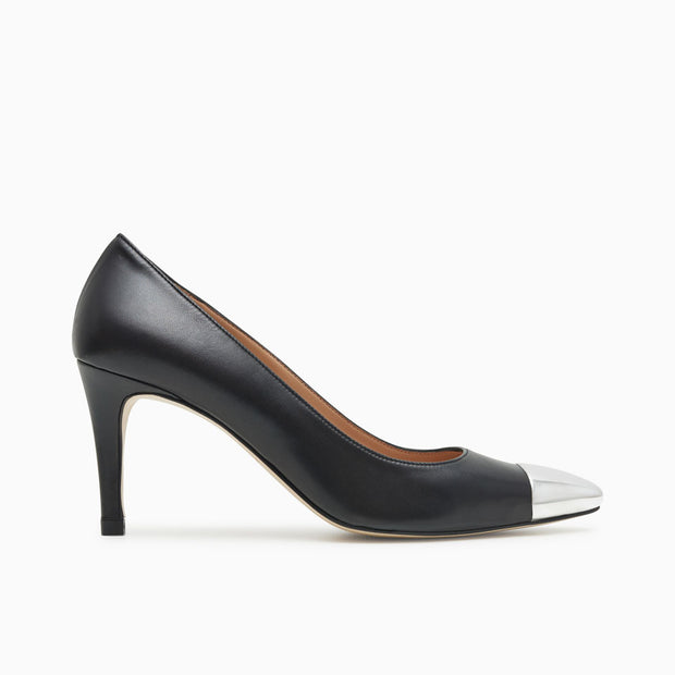 Jon Josef Paris Metal Pump in Black Leather