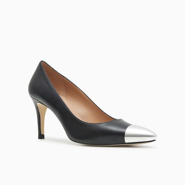 Jon Josef Paris Metal Pump in Black Leather