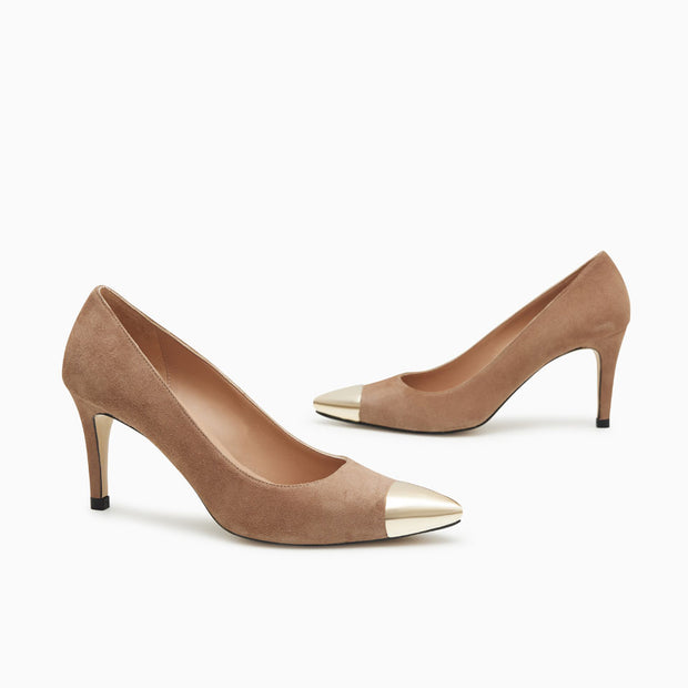 Jon Josef Paris Metal Pump in Haze Suede