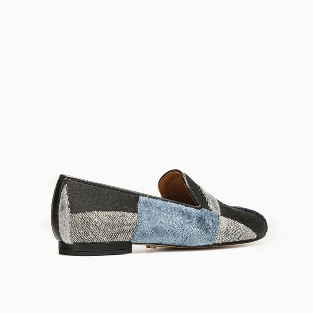 Jon Josef Gatsby Patchwork Flat in Grey Texpatch