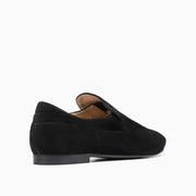 Jon Josef Moc Loafer in Black Split Suede