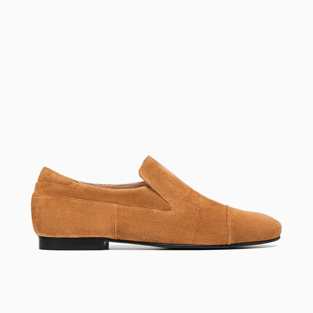 Jon Josef Moc Loafer in Cuoio Split Suede