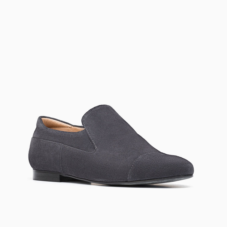 Jon Josef Moc Loafer in Grey Split Suede