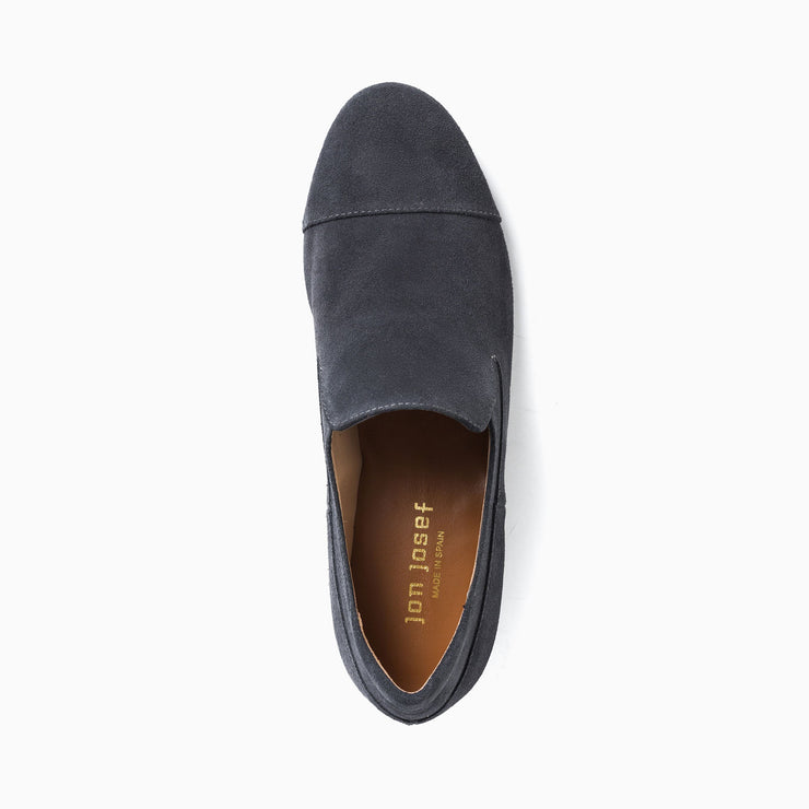 Jon Josef Moc Loafer in Grey Split Suede