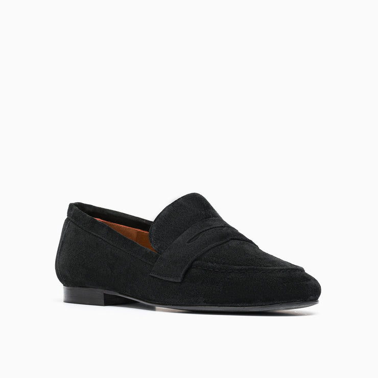 Jon Josef Taylor Loafer in Black Split Suede