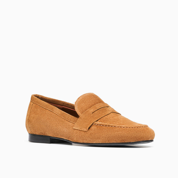 Jon Josef Taylor Loafer in Cuoio Split Suede