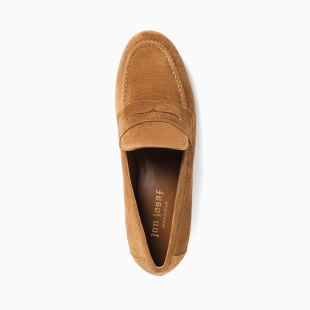 Jon Josef Taylor Loafer in Cuoio Split Suede