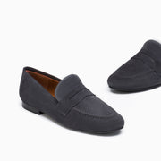 Jon Josef Taylor Loafer in Grey Split Suede